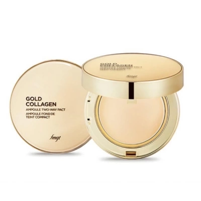 Phấn Phủ Che Khuyết Điểm The Face Shop Gold Collagen Ampoule Two-Way Pact SPF 30 PA+++ 9.5g