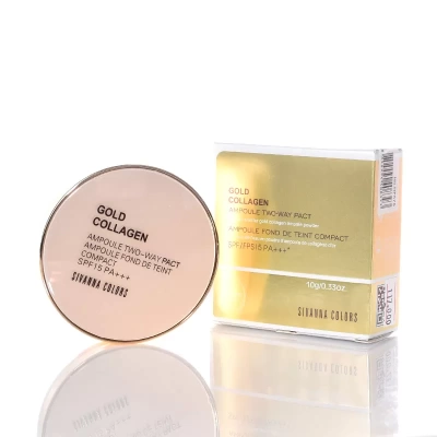 Phấn Phủ Kiềm Dầu Chống Nắng Sivanna Colors Gold Collagen SPF 15 PA++ HF675